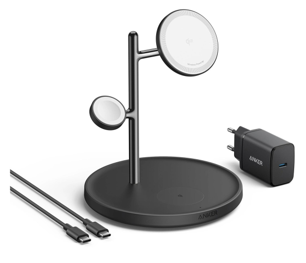 ANKER MagGo Wireless Charging Station 15W 3-in-1 cable charger B25M3312 - 1341992 - zdjęcie